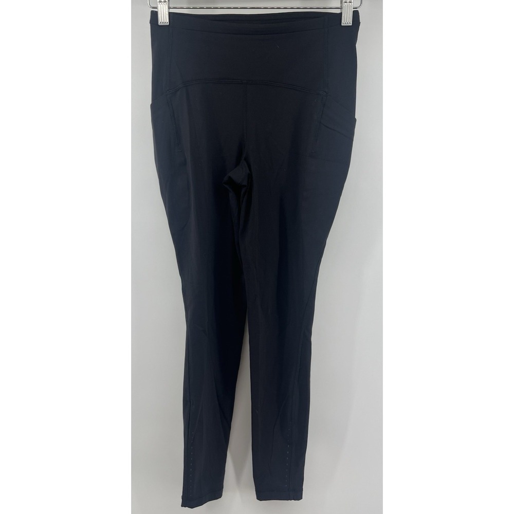 Lululemon 6 Swift Speed High Rise Tights Black 28" Inseam Running Crosstraining